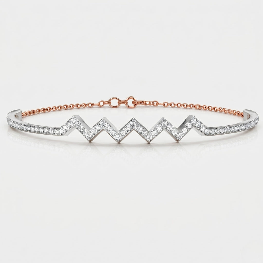 Zaria Zigzag Diamond Bracelet
