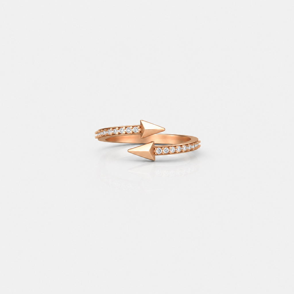 Twin Arrow Wrap Diamond Ring