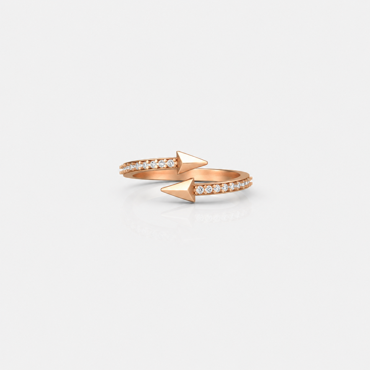 Twin Arrow Wrap Diamond Ring