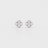 Twin Clover Glow Diamond Studs
