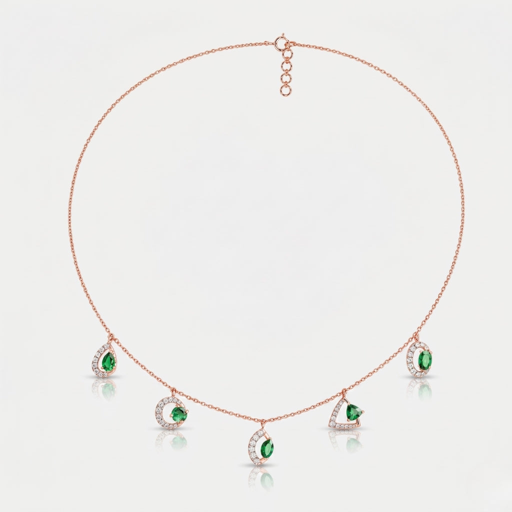 Colorblock Charm Necklace