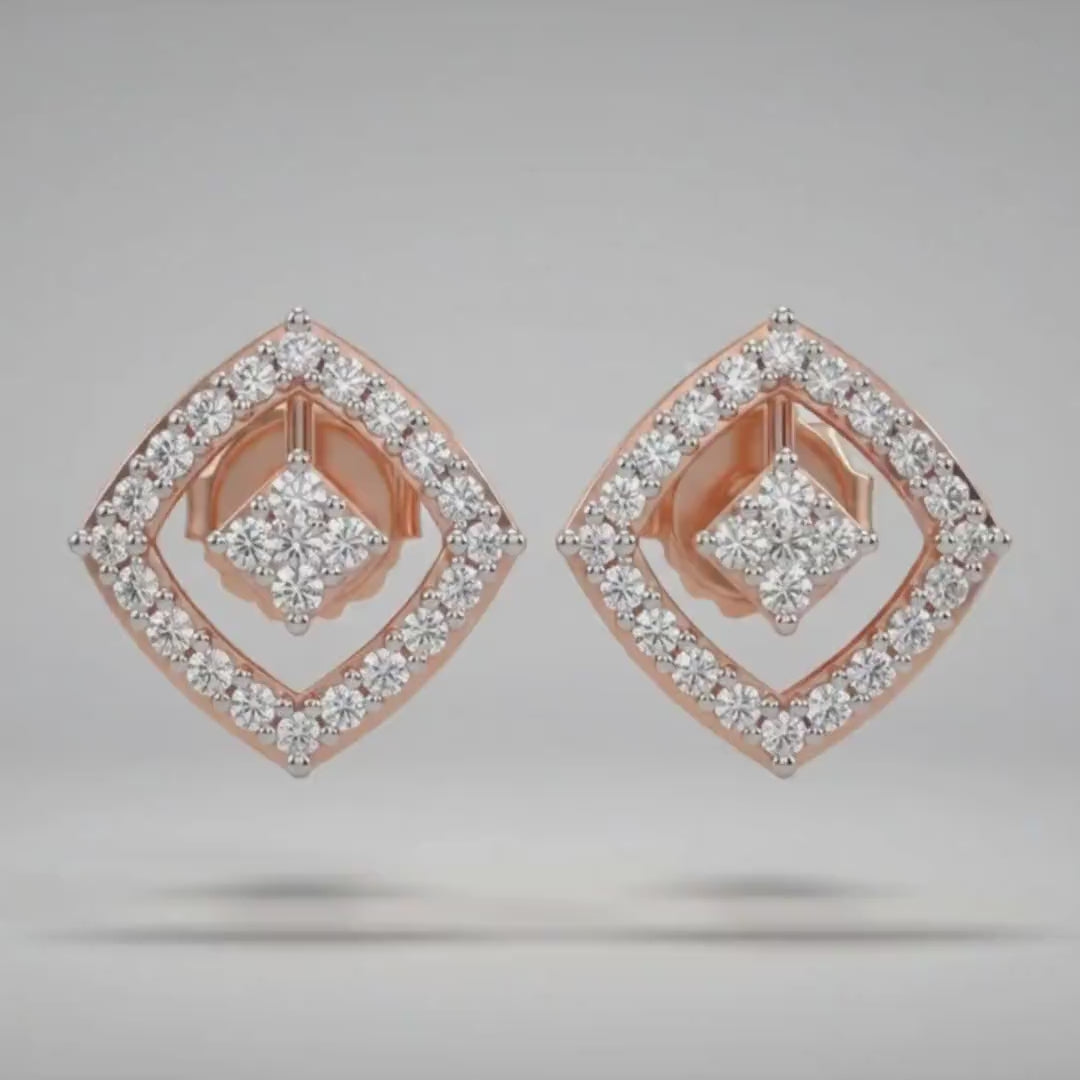 Lattice Charm Earring