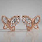 Whispering Leaves Diamond Studs