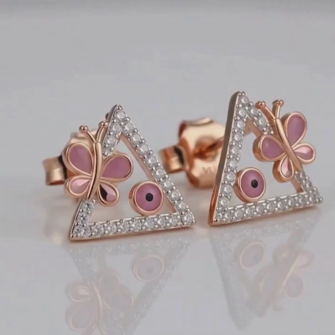 Blossom Triangle Elegance Earring
