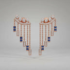 Cascade Diamond Fringe Earrings
