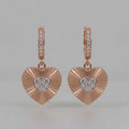 Sweetheart Sparkle Drop Hoops