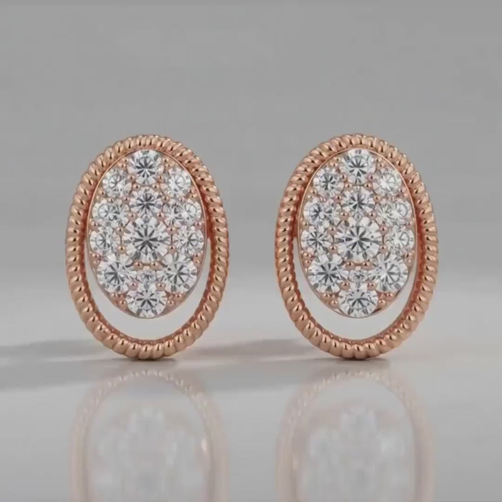 Azure Cascade Diamond Earring