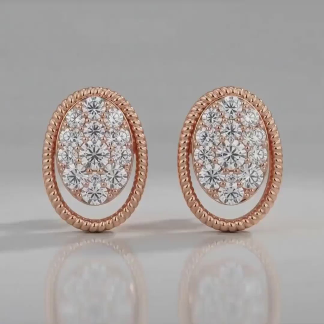 Azure Cascade Diamond Earring