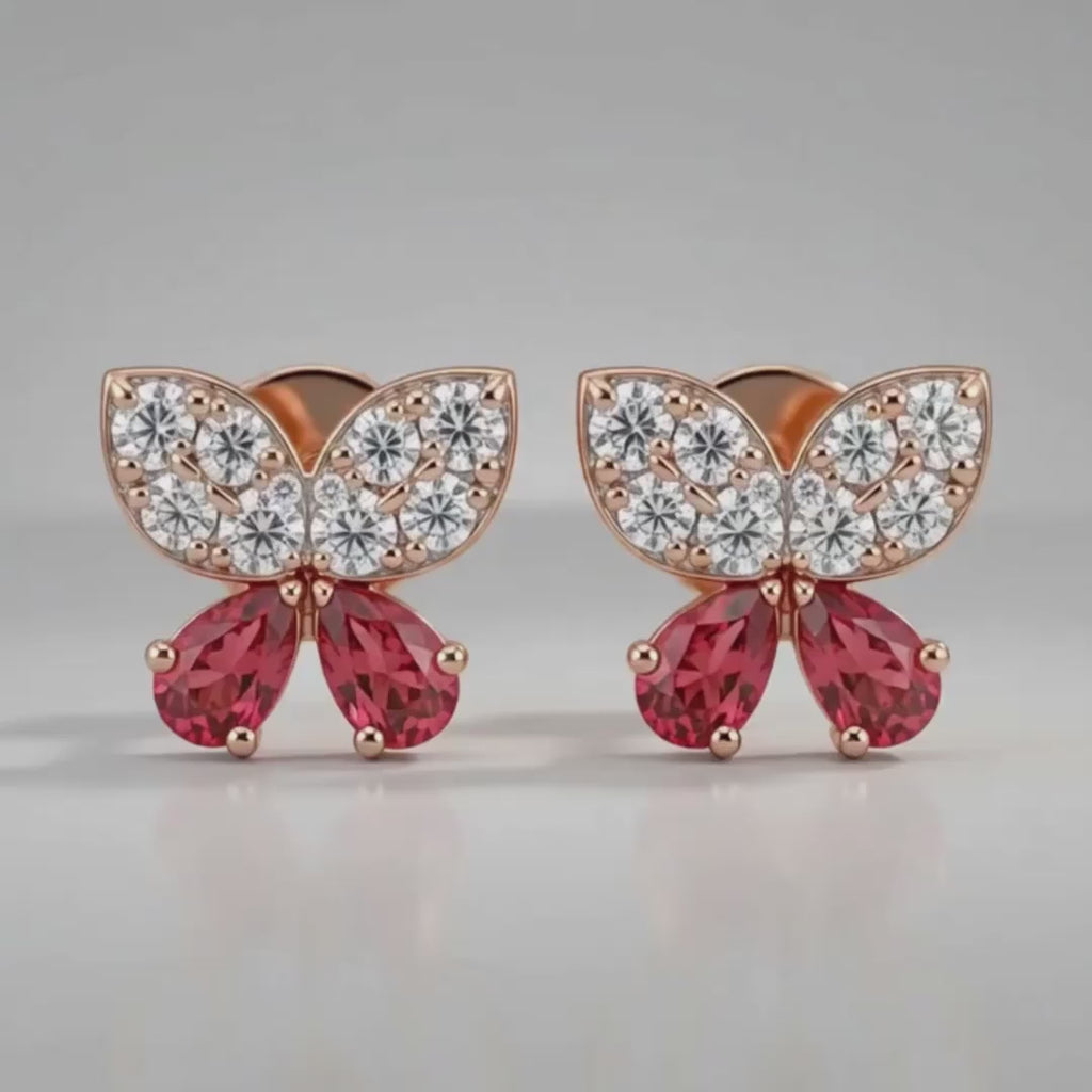 Butterfly Charm Earrings