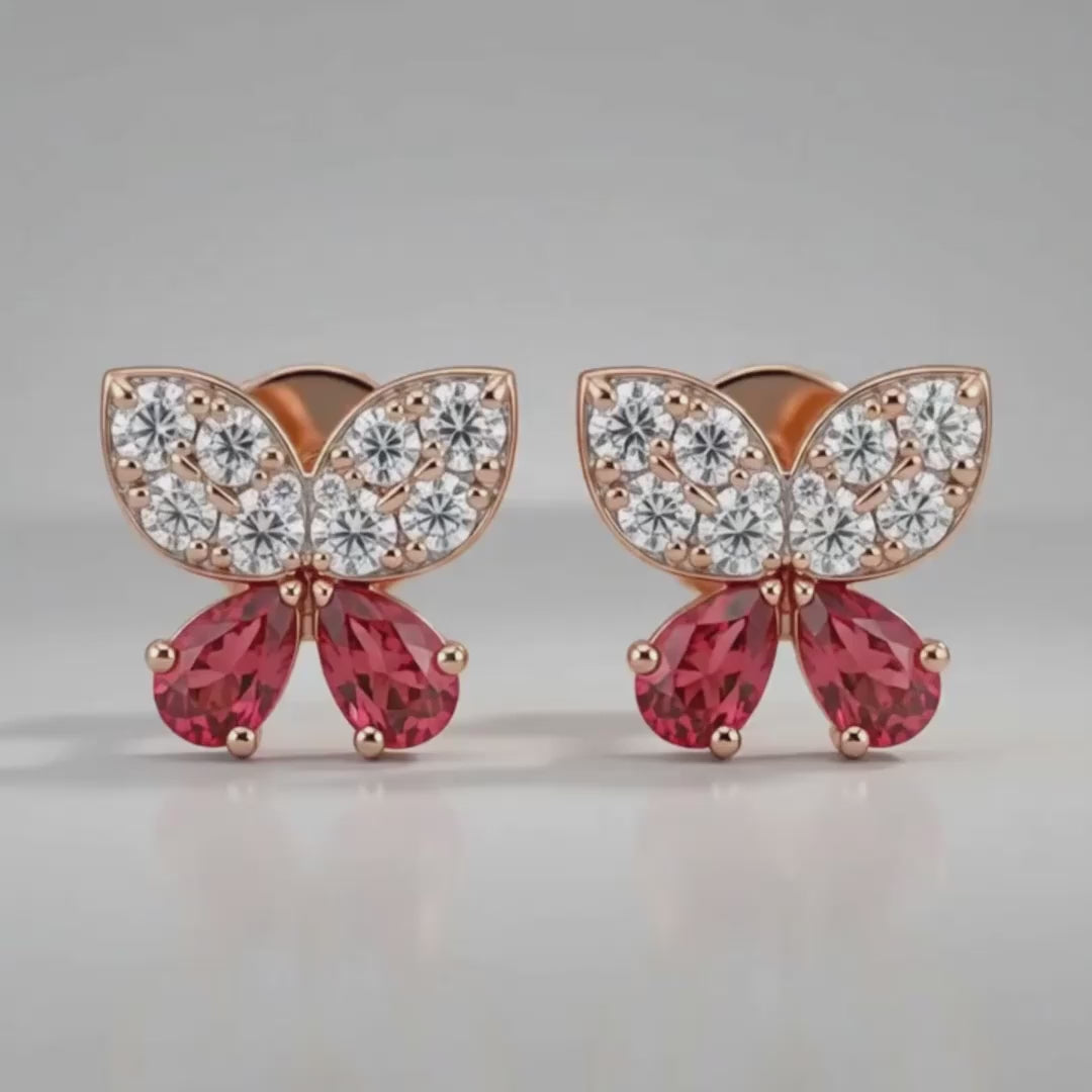 Butterfly Charm Earrings