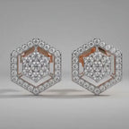 Hexa Glow Diamond Charm Earring