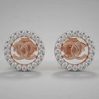 Coco Circle Diamond Studs