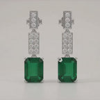 Emerald Melody Dimond Earring